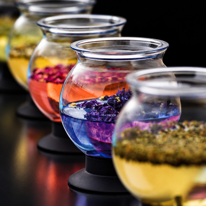 tea dripper set | glass loose leaf tea brewer