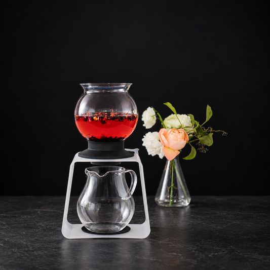 tea dripper set | glass loose leaf tea brewer