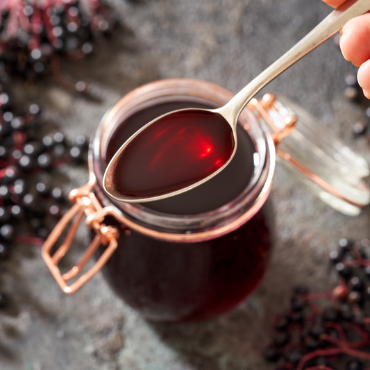 spiced elderberry syrup