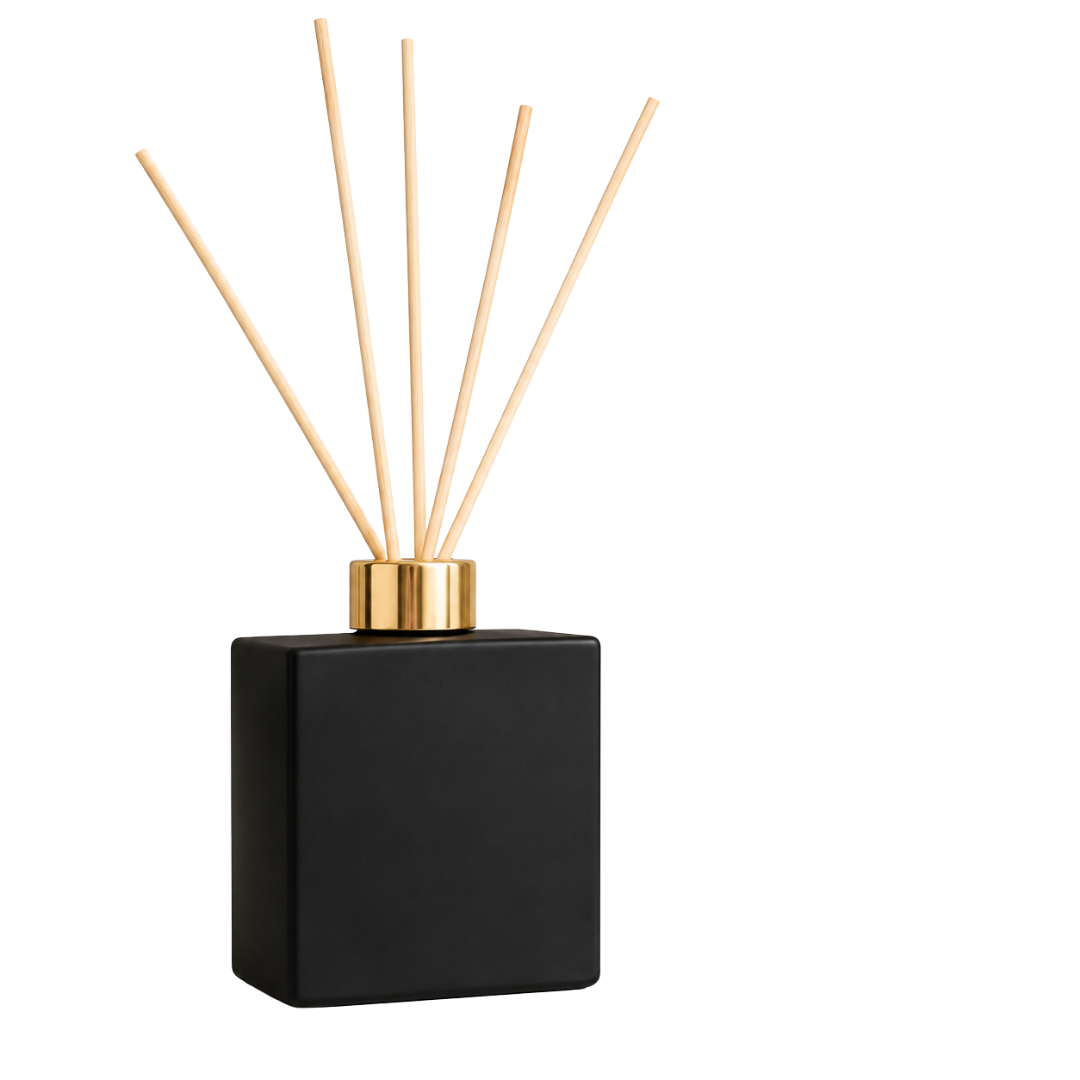 aroma reed diffuser pre-filled slow release home fragrance in five signature scents and three bottle finishes berry kissed bliss