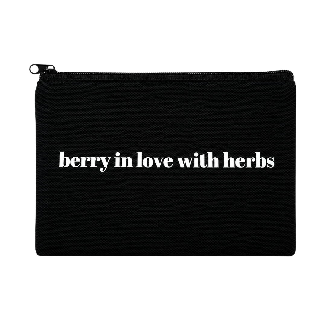 botanical canvas pouch