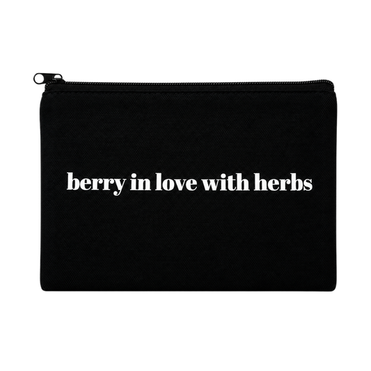 botanical canvas pouch