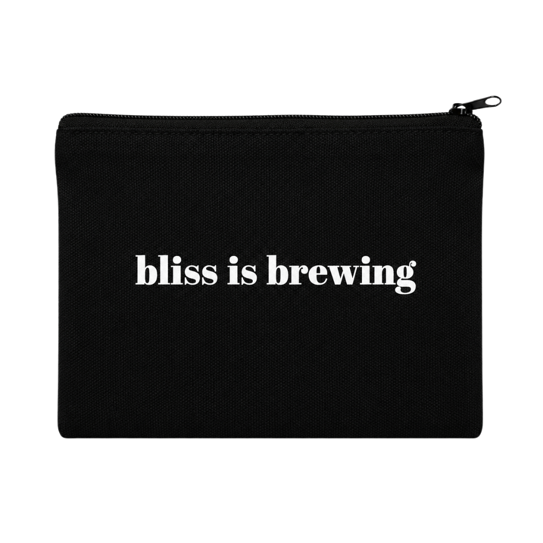 botanical canvas pouch