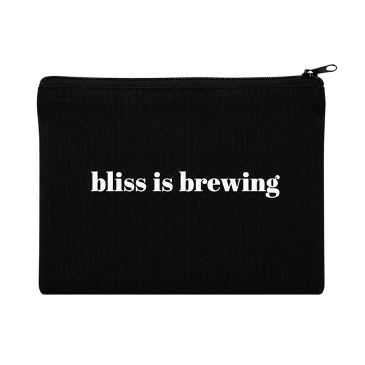 botanical canvas pouch
