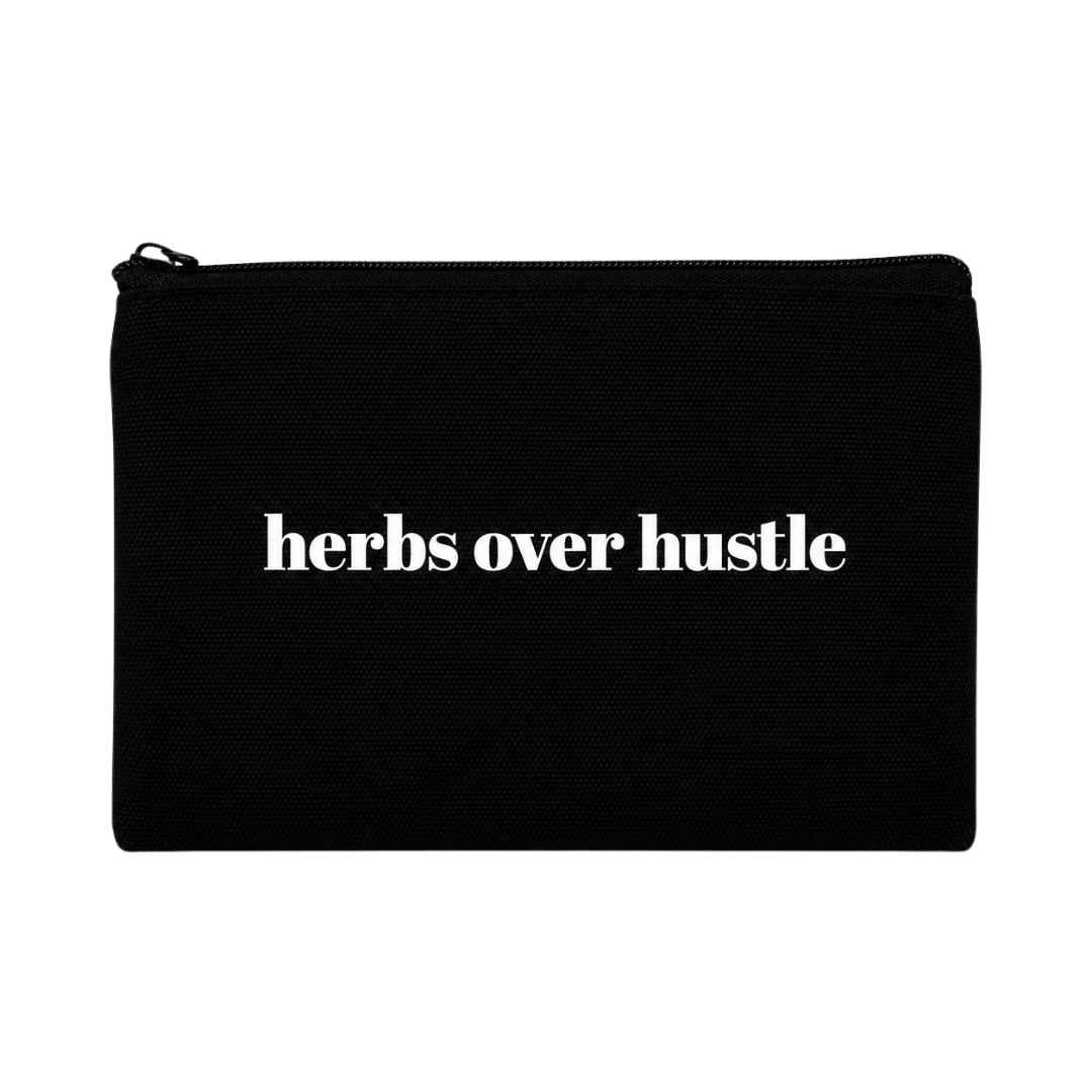 botanical canvas pouch