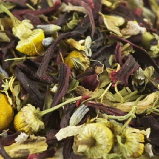 lights out loose leaf herbal tea for restful sleep with passionflower valerian chamomile and lavender berry kissed bliss