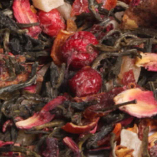 passion berry loose leaf herbal tea with elderberry hibiscus rose hips and mixed berries berry kissed bliss