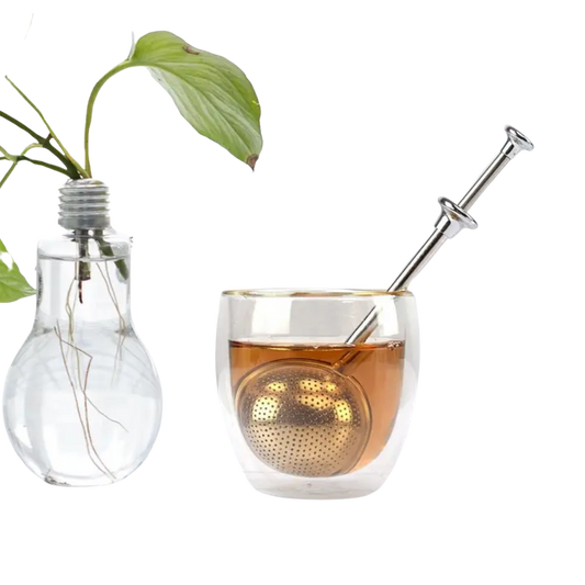 push handle stainless steel tea infuser
