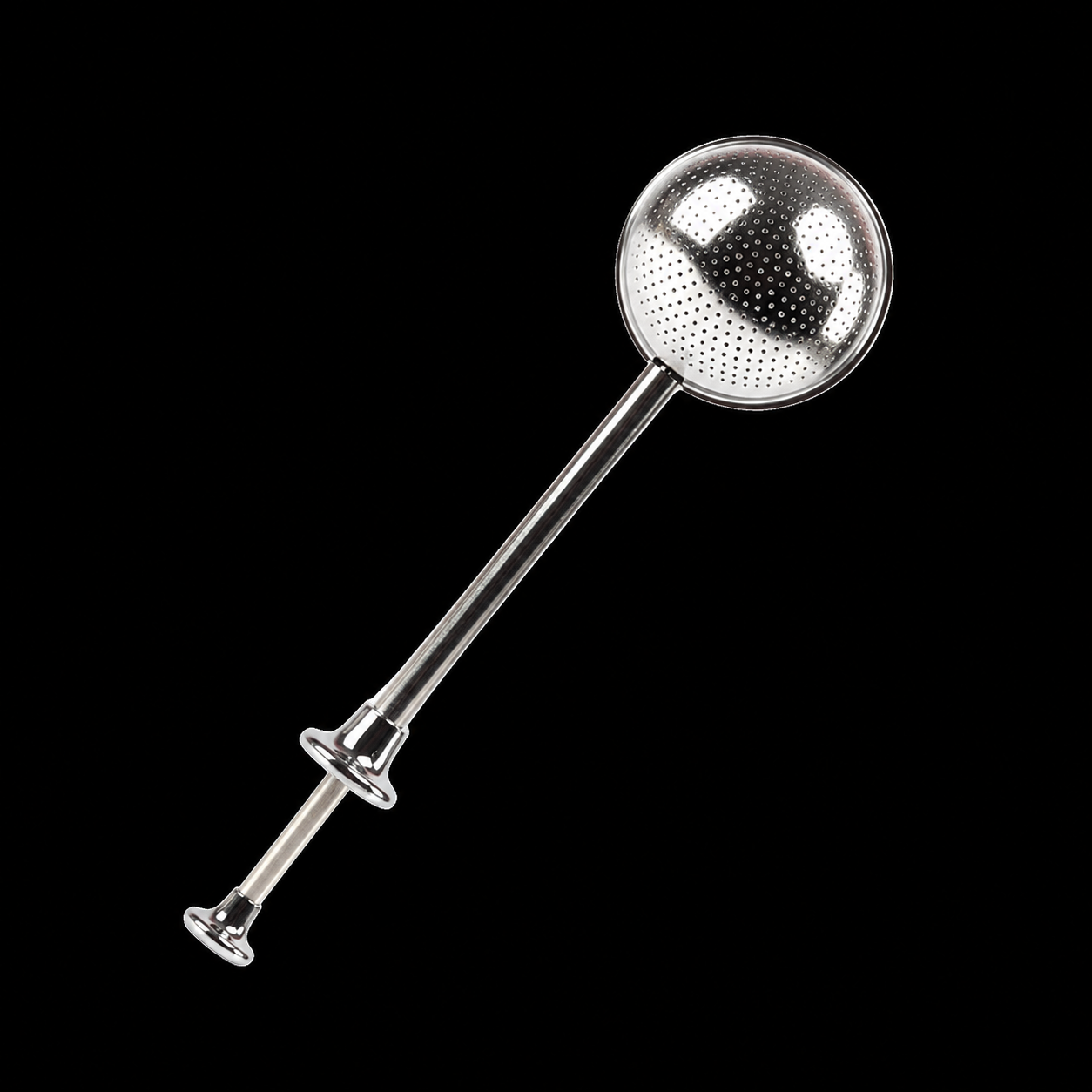 push handle stainless steel tea infuser