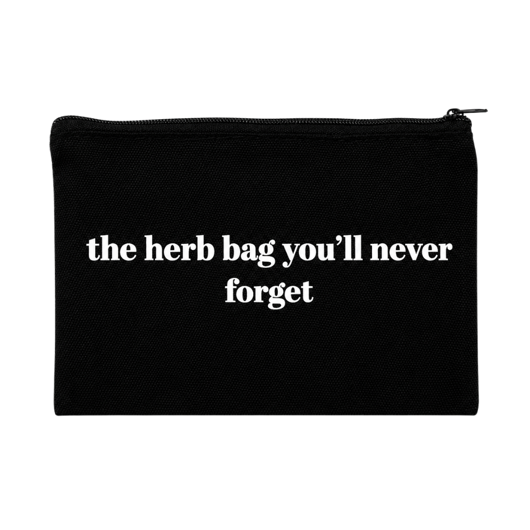 botanical canvas pouch