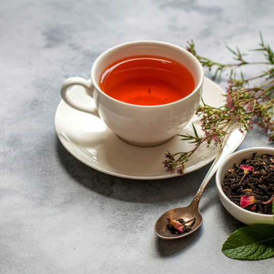 the intention box three handcrafted loose leaf teas and monthly ritual guide berry kissed bliss