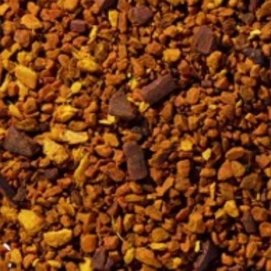 turmeric spice loose leaf herbal tea with turmeric cinnamon black pepper and warming spices berry kissed bliss