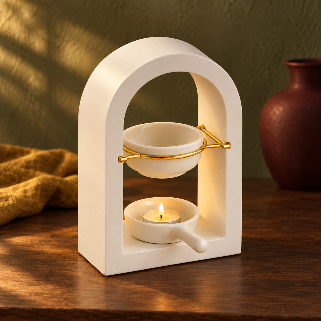 decorative oil and wax warmer